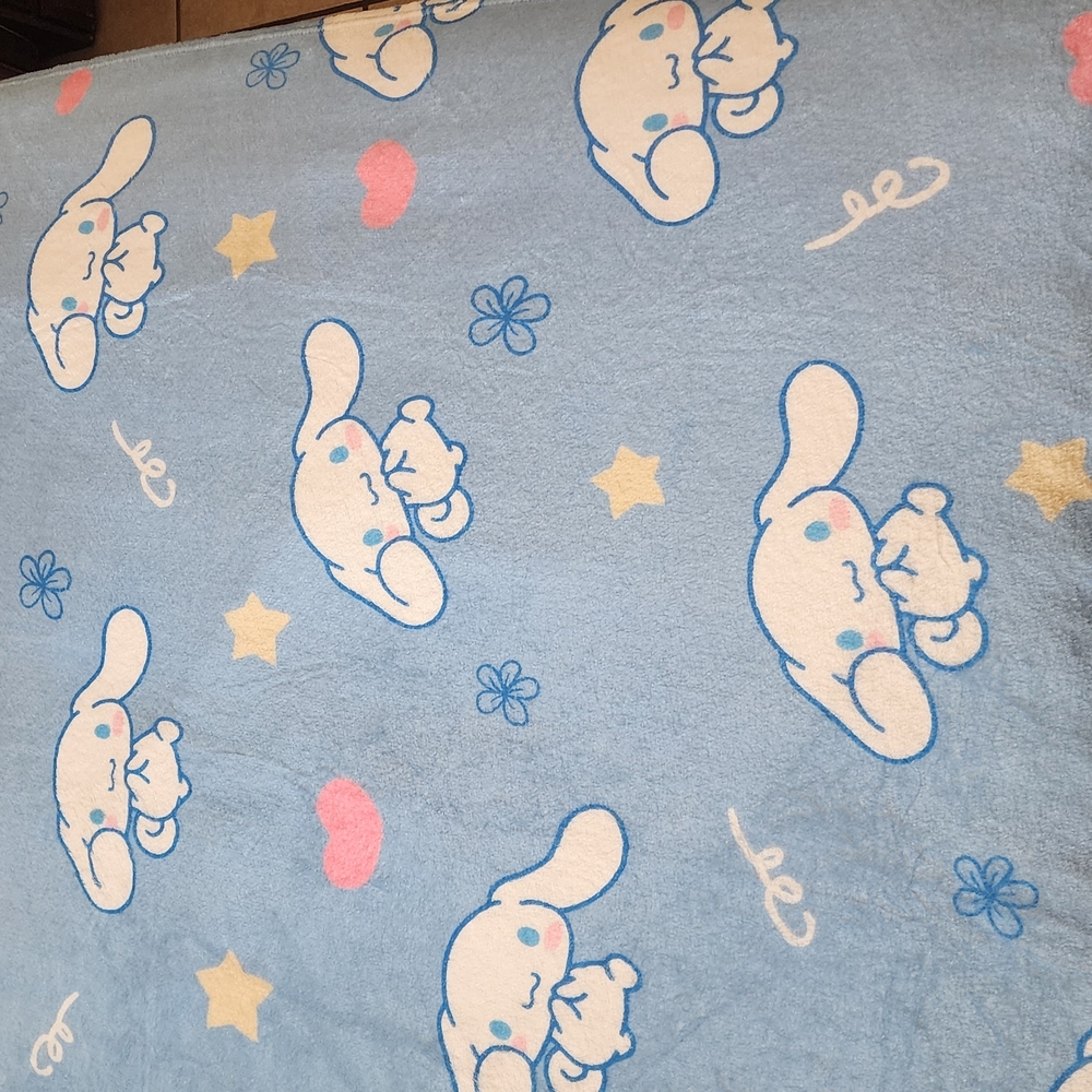 Blue Cartoon Character Blanket